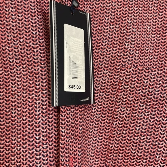 ROUNDTREE & YORKE Men’s Short Sleeve Printed Sport Shirt Size L Red - Picture 6 of 9